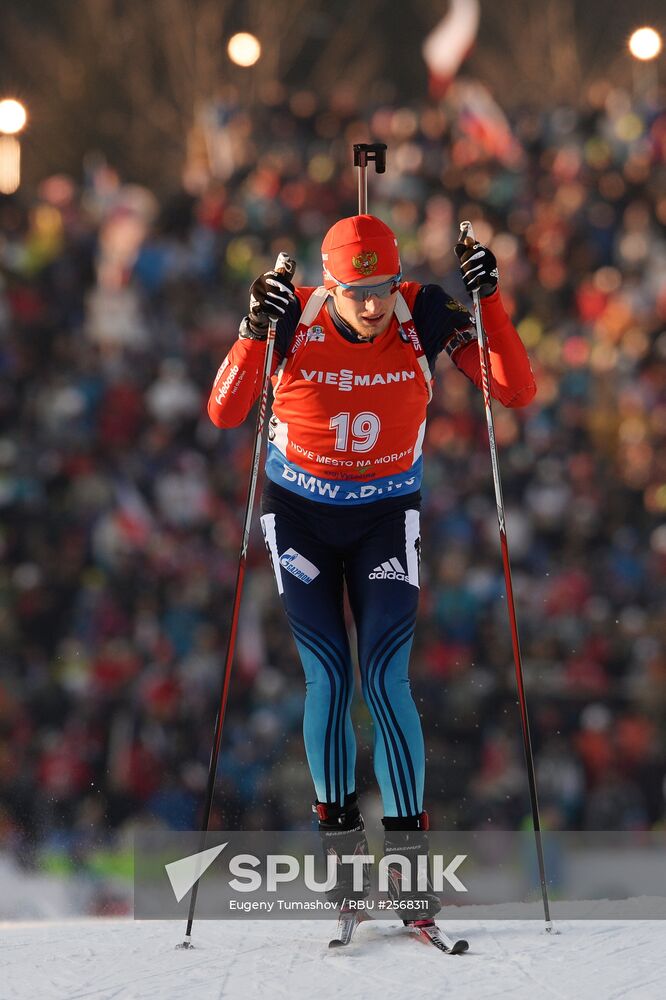 Biathlon. 7th stage of World Cup. Men. Sprint
