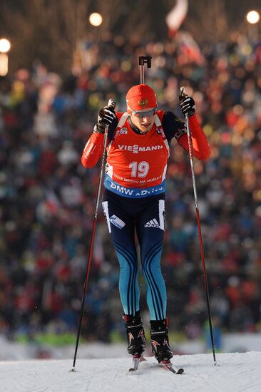 Biathlon. 7th stage of World Cup. Men. Sprint