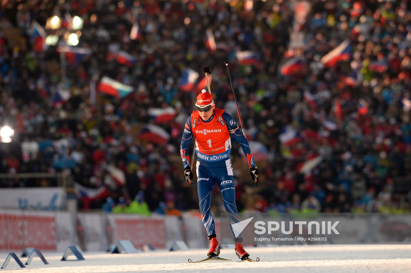 Biathlon. 7th stage of World Cup. Men. Sprint
