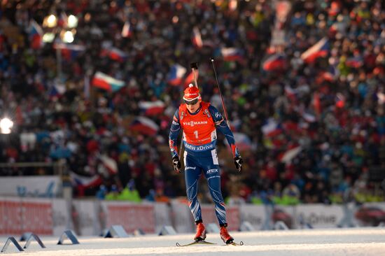 Biathlon. 7th stage of World Cup. Men. Sprint