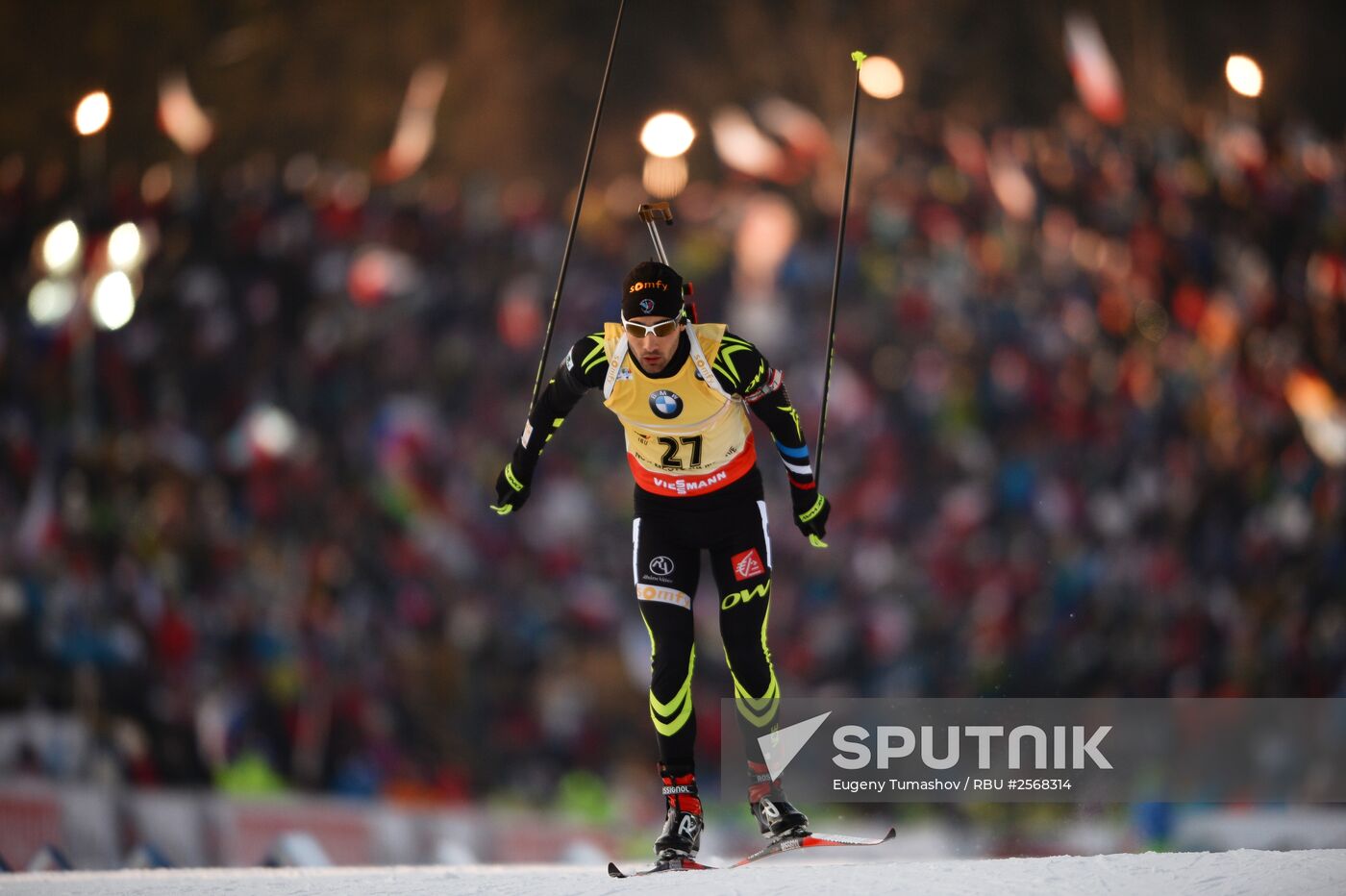 Biathlon. 7th stage of World Cup. Men. Sprint