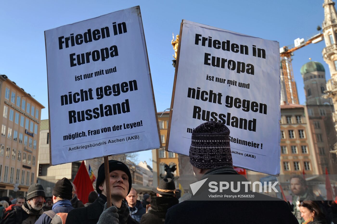 Protest rallies against NATO in Munich