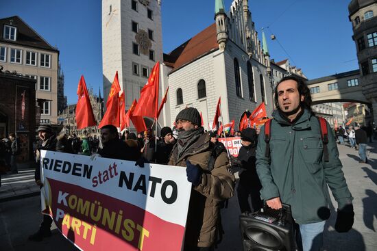 Protest rallies against NATO in Munich