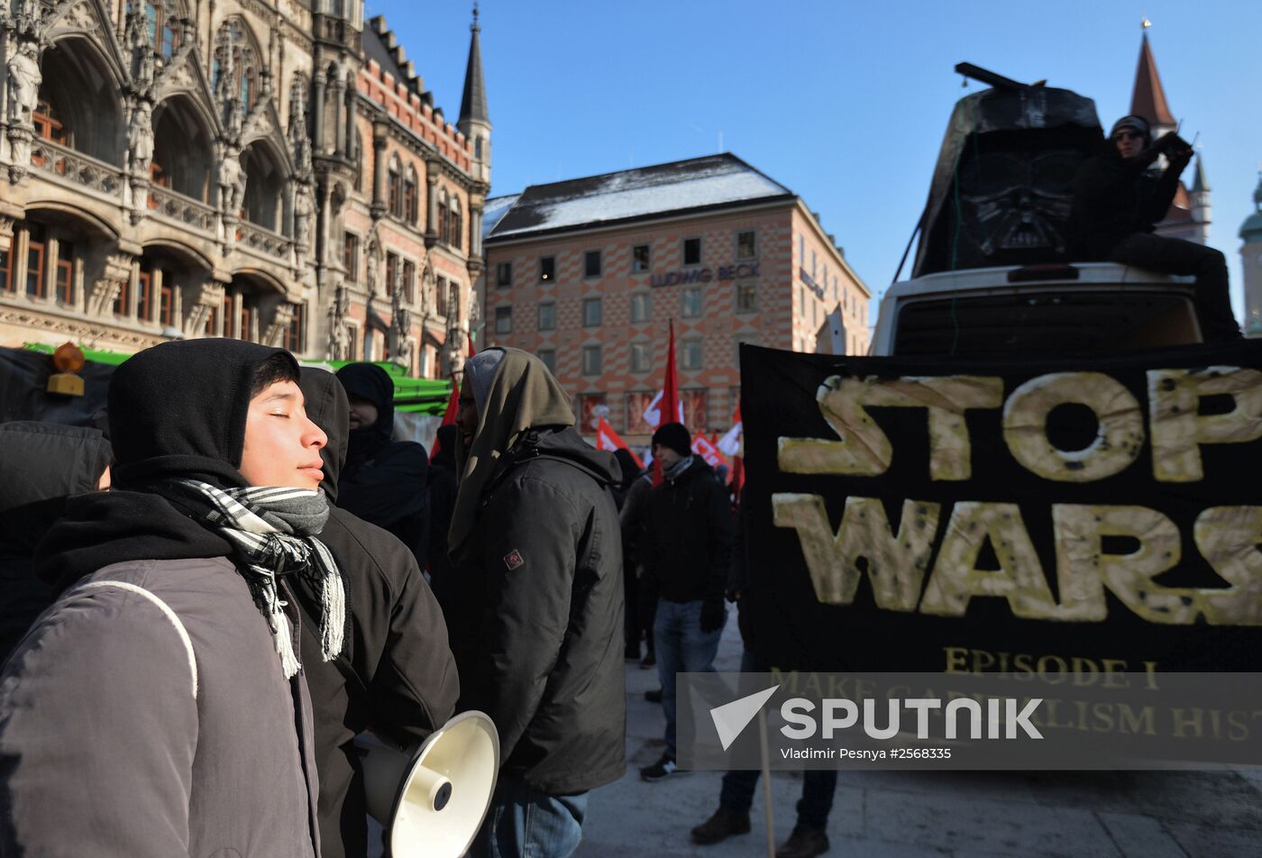 Protest rallies against NATO in Munich