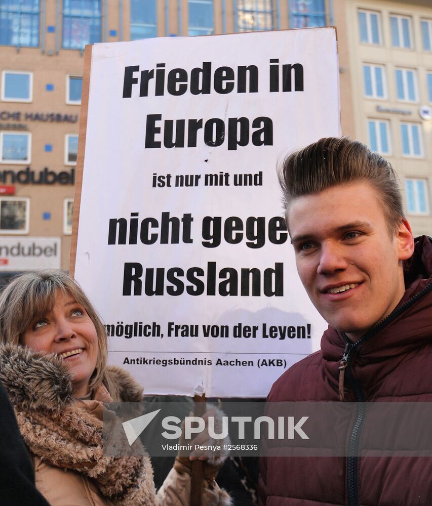 Protest rallies against NATO in Munich