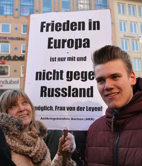 Protest rallies against NATO in Munich