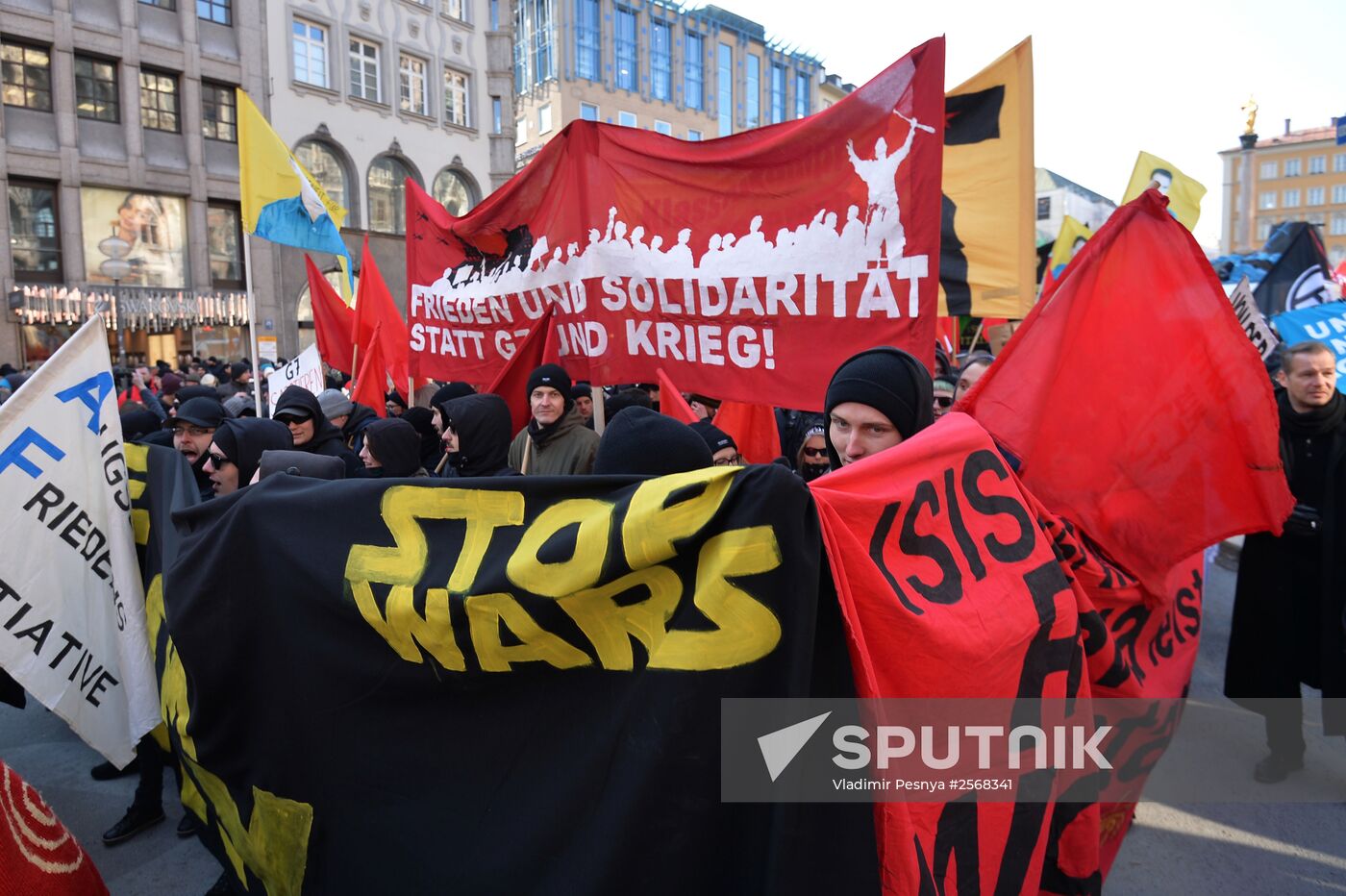 Protest rallies against NATO in Munich