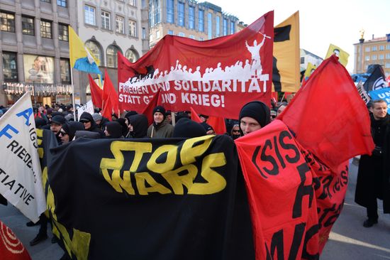 Protest rallies against NATO in Munich