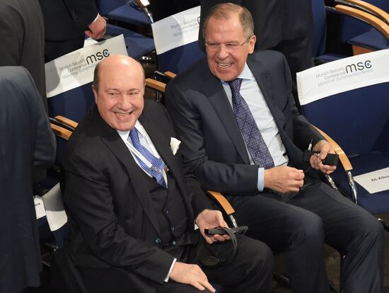 Russian Foreign Minister Sergei Lavrov takes part in Munich Security Conference