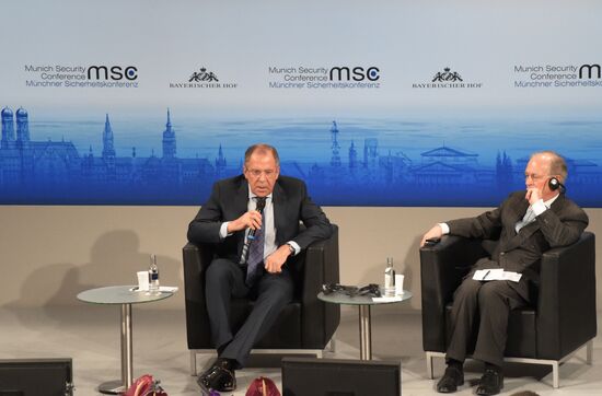 Russian Foreign Minister Sergey Lavrov takes part in Munich Security Conference