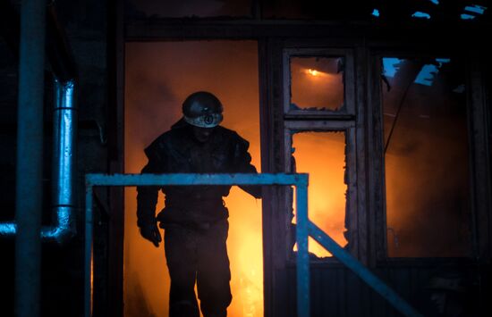 Donetsk after shelling