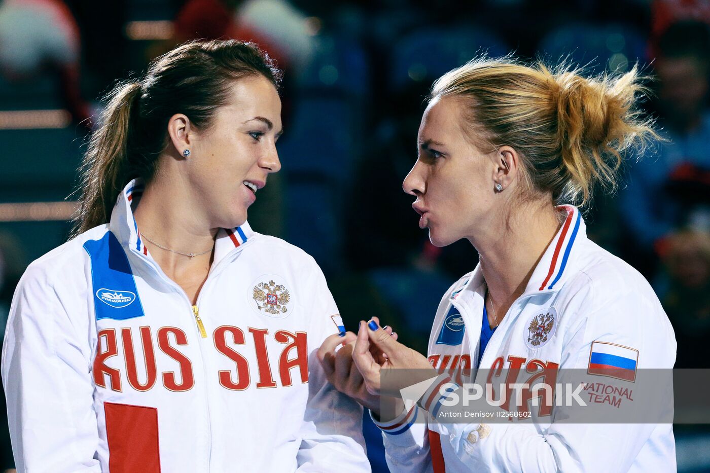 Tennis. 2015 Fed Cup. Poland vs. Russia. Day Two