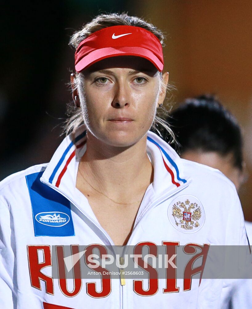 Tennis. 2015 Fed Cup. Poland vs. Russia. Day Two