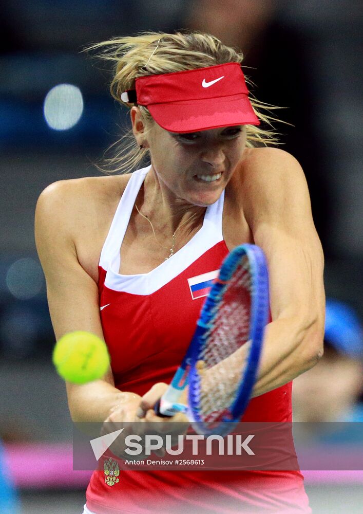 Tennis. 2015 Fed Cup. Poland vs. Russia. Day Two