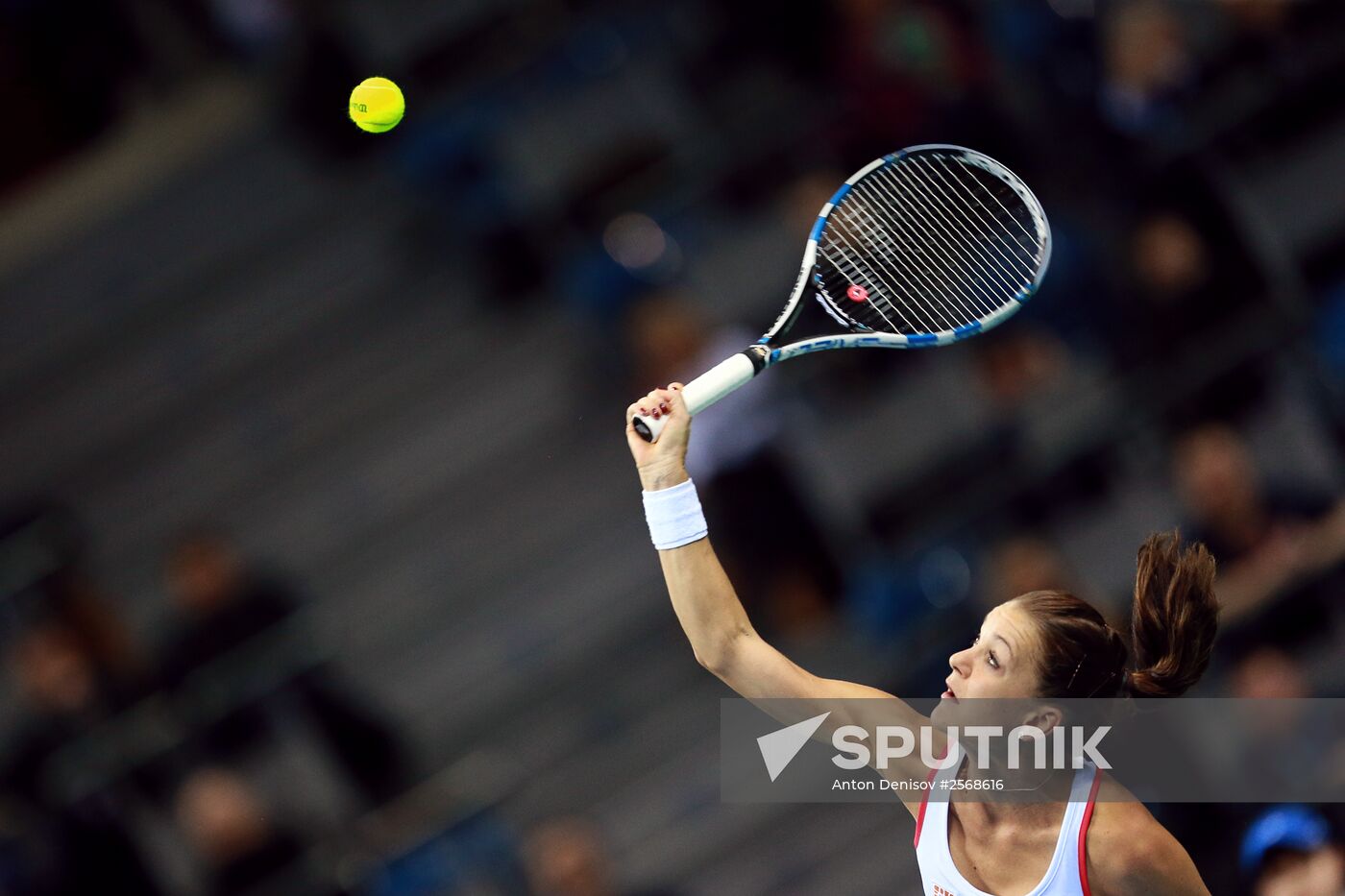 Tennis. 2015 Fed Cup. Poland vs. Russia. Day Two