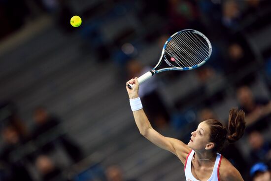 Tennis. 2015 Fed Cup. Poland vs. Russia. Day Two
