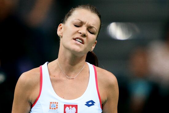 Tennis. 2015 Fed Cup. Poland vs. Russia. Day Two