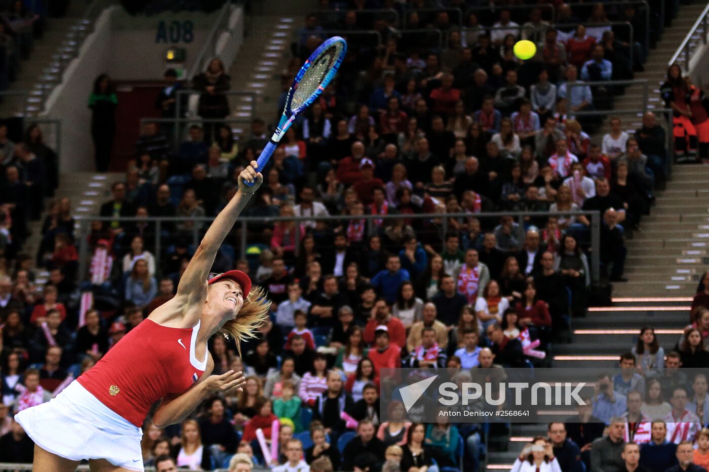 Tennis. 2015 Fed Cup. Poland vs. Russia. Day Two