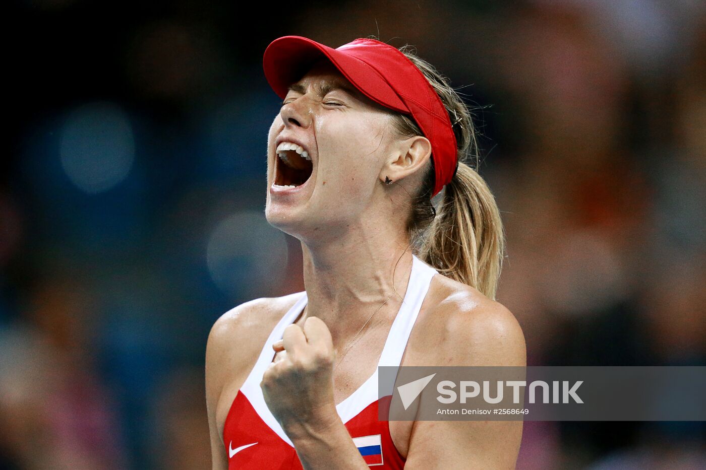 Tennis. 2015 Fed Cup. Poland vs. Russia. Day Two