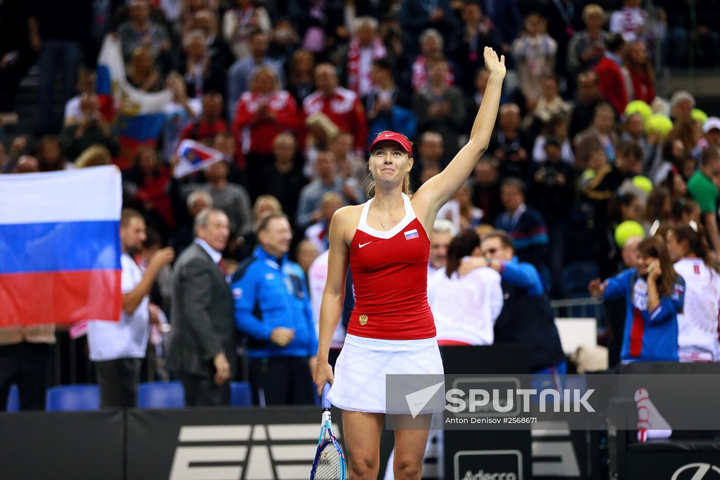 Tennis. 2015 Fed Cup. Poland vs. Russia. Day Two
