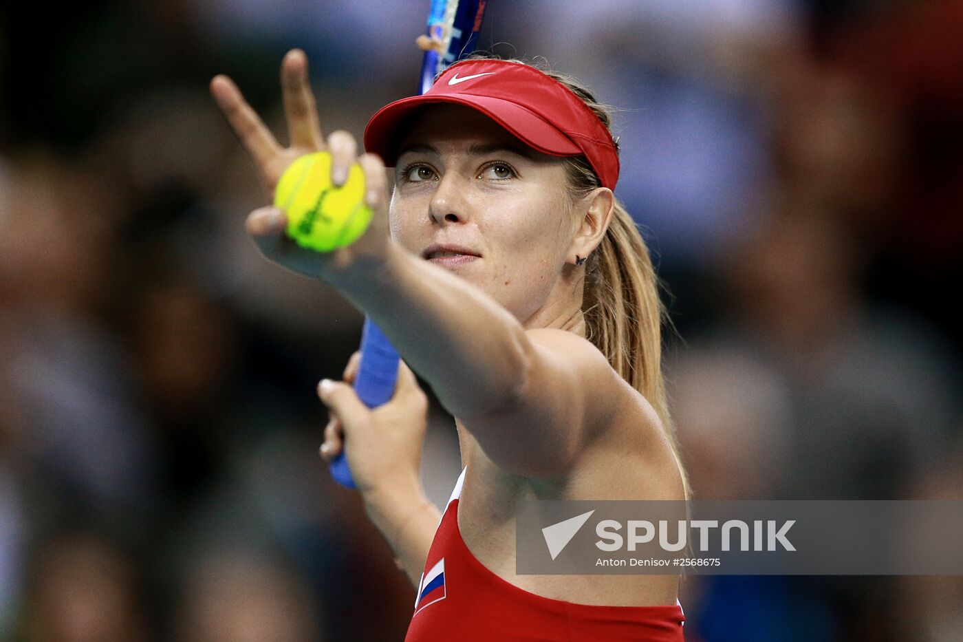 Tennis. 2015 Fed Cup. Poland vs. Russia. Day Two