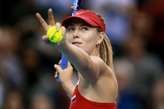 Tennis. 2015 Fed Cup. Poland vs. Russia. Day Two