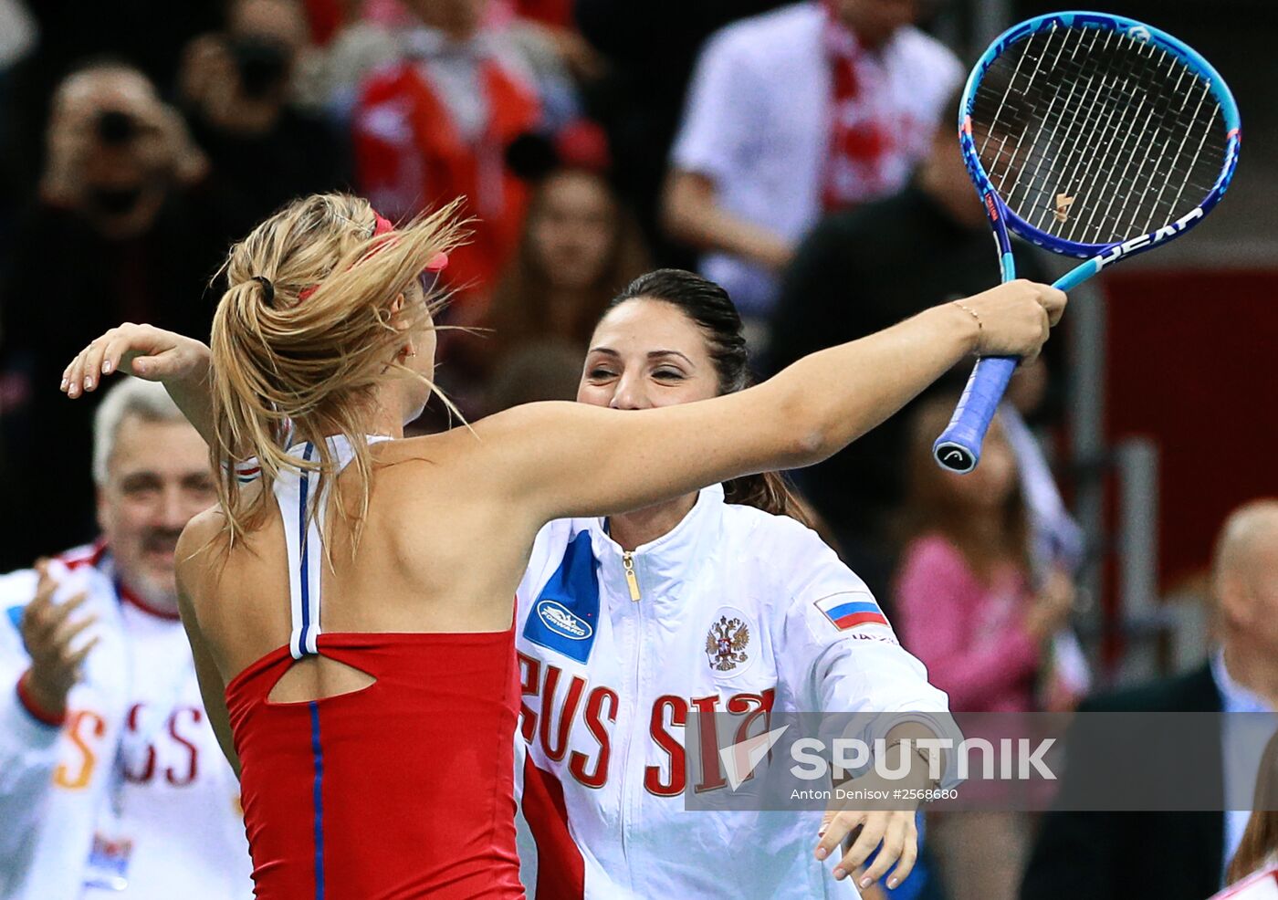 Tennis. 2015 Fed Cup. Poland vs. Russia. Day Two