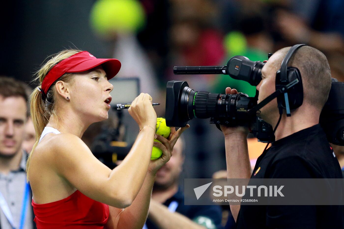 Tennis. 2015 Fed Cup. Poland vs. Russia. Day Two