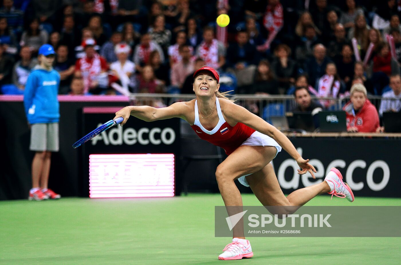 Tennis. 2015 Fed Cup. Poland vs. Russia. Day Two