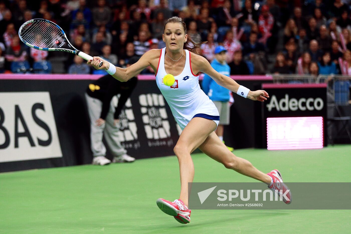 Tennis. 2015 Fed Cup. Poland vs. Russia. Day Two