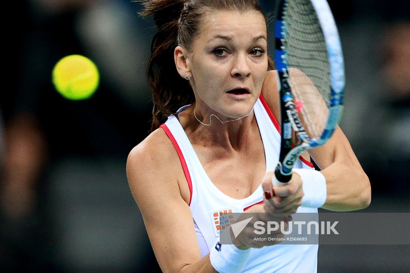 Tennis. 2015 Fed Cup. Poland vs. Russia. Day Two