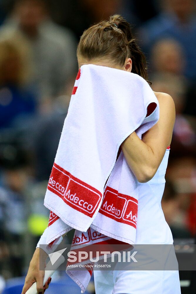 Tennis. 2015 Fed Cup. Poland vs. Russia. Day Two