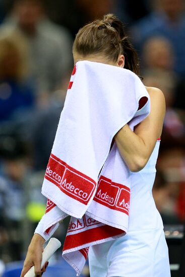 Tennis. 2015 Fed Cup. Poland vs. Russia. Day Two
