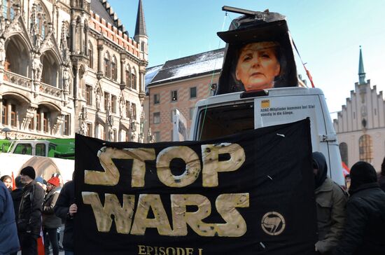 Anti-NATO protests in Munich