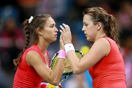 Tennis. 2015 Fed Cup. Poland vs. Russia. Day Two