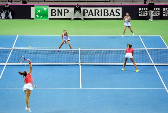 Tennis. 2015 Fed Cup. Poland vs. Russia. Day Two