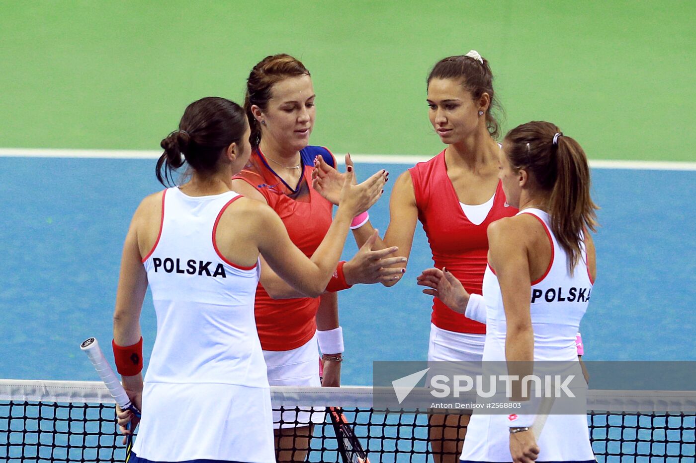 Tennis. 2015 Fed Cup. Poland vs. Russia. Day Two