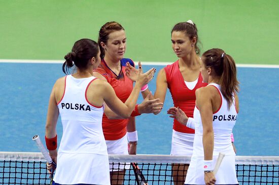 Tennis. 2015 Fed Cup. Poland vs. Russia. Day Two