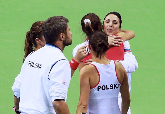 Tennis. 2015 Fed Cup. Poland vs. Russia. Day Two