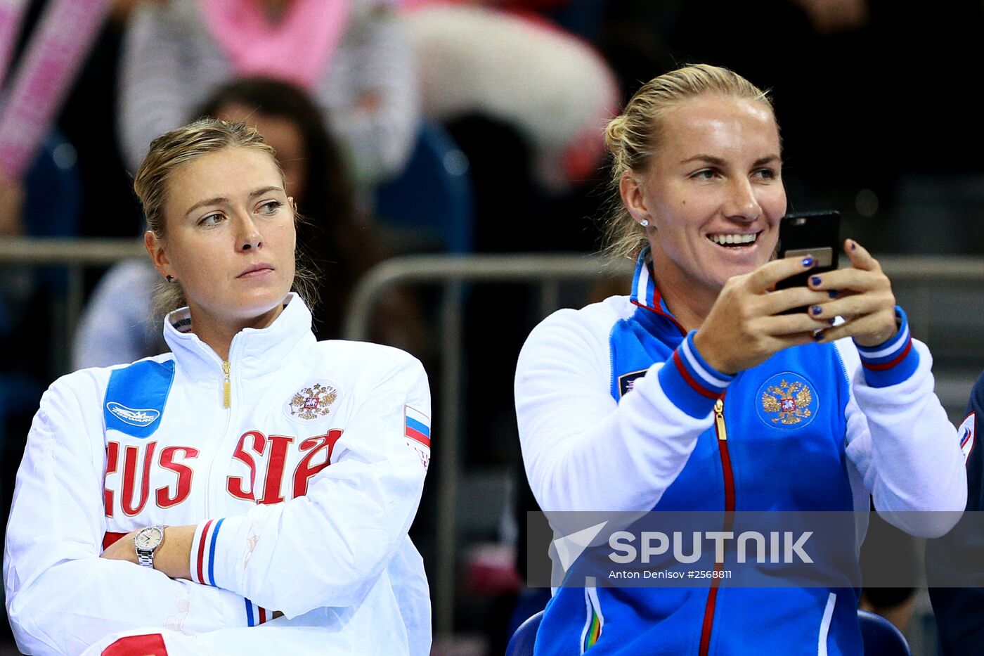 Tennis. 2015 Fed Cup. Poland vs. Russia. Day Two