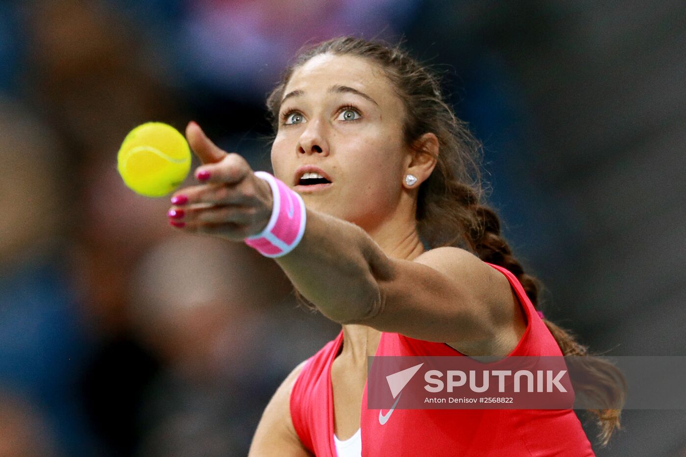 Tennis. 2015 Fed Cup. Poland vs. Russia. Day Two