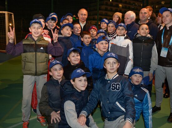 Vladimir Putin visits All-Russian Children's Center in Sochi