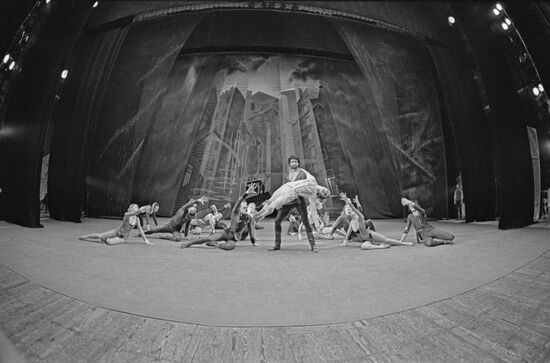 Scene from ballet "Idiot"