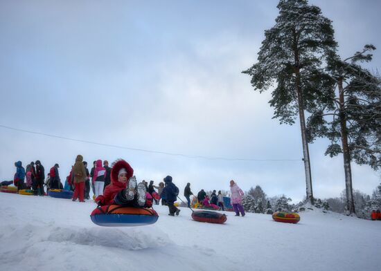 Winter fun in St. Petersburg