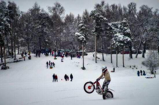 Winter fun in St. Petersburg