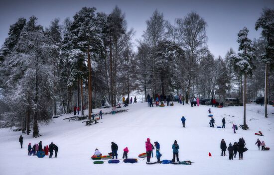 Winter fun in St. Petersburg