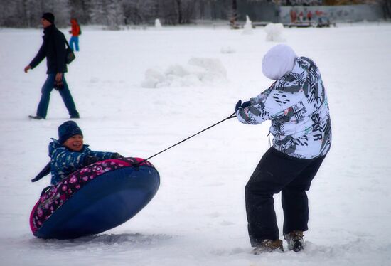 Winter fun in St. Petersburg