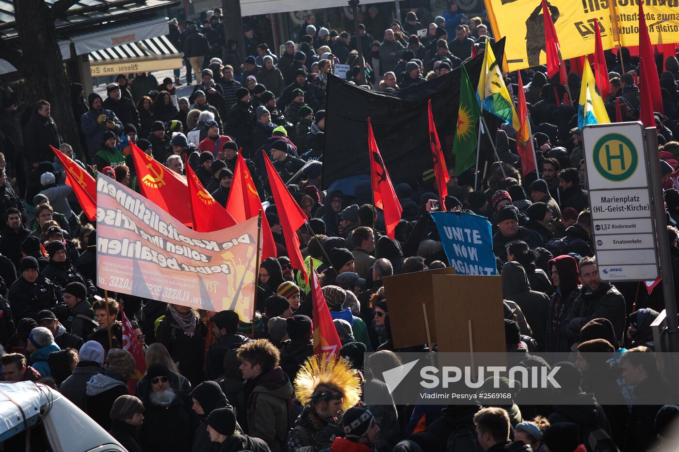 Anti-NATO protest rally in Munich