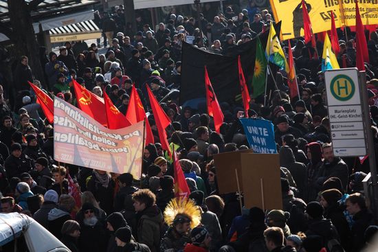 Anti-NATO protest rally in Munich