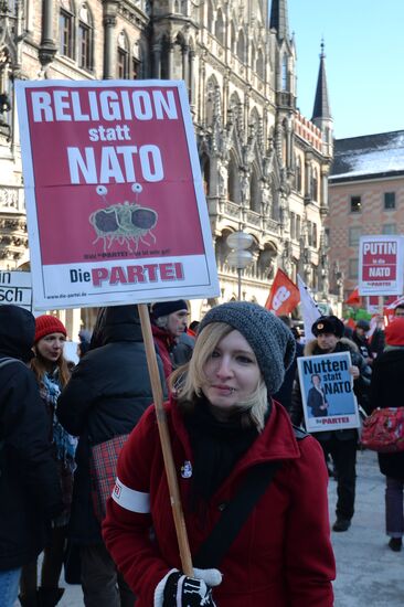 Anti-NATO protest rally in Munich